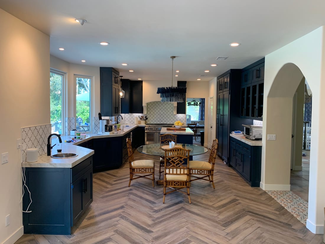 Kitchen and dining space finished by Elite Contracting Group