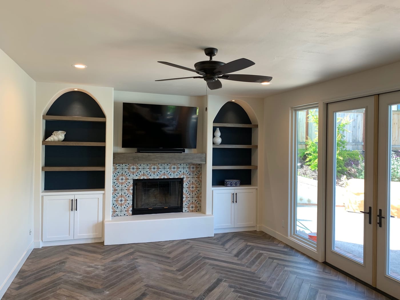 Finished living room